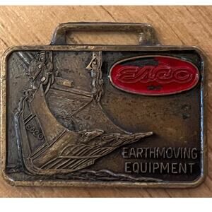 Vintage ESCO watch fob. Earth Moving Equipment. Construction.